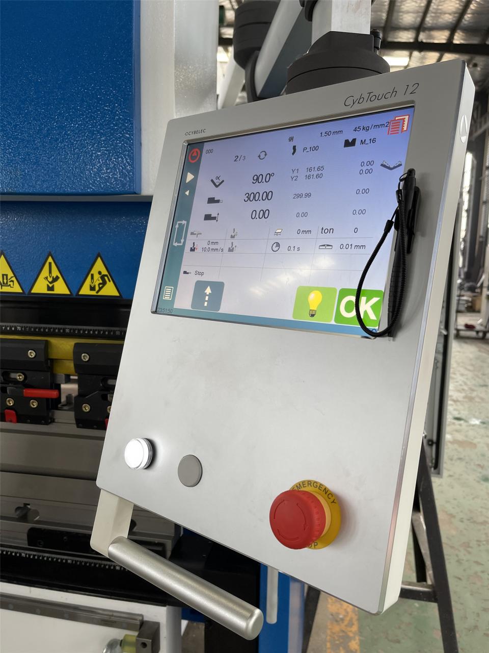 160t-4000 4 asu CNC hidrauliskā liekšanas mašīna, nospiediet bremzi