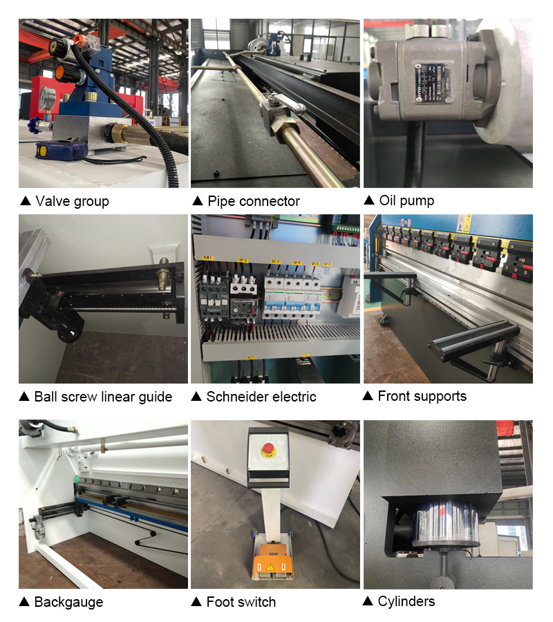 63t 2500mm Nc Carbon Steel Sheet Bending Machine Hydraulic Press Brake 63t 2500mm Nc oglekļa tērauda loksnes liekšanas mašīna hidrauliskā presēšanas bremze