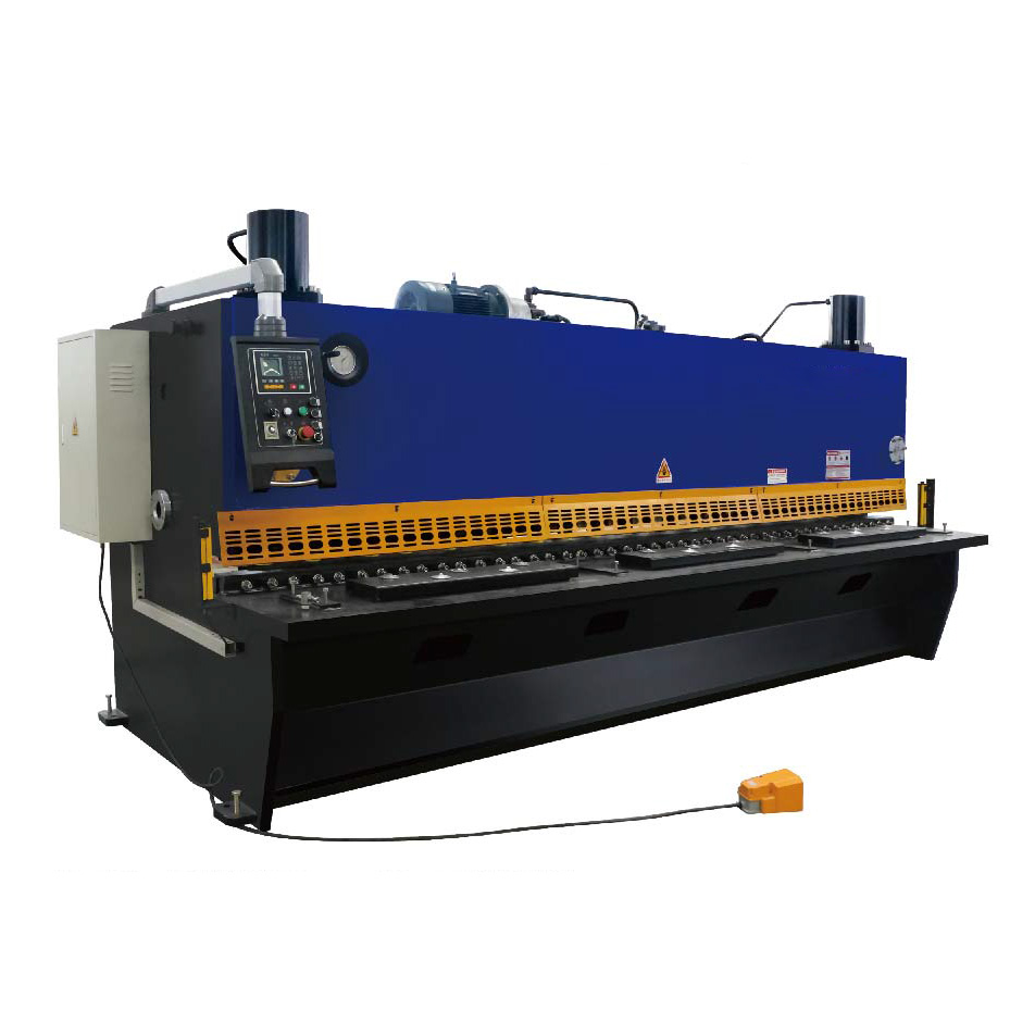 Cnc Nc Hydraulic Press Metal Guillotine Shear Machine For Carbon Stainless Steel Sheet Cnc Nc hidrauliskās preses metāla giljotīnas bīdes mašīna oglekļa nerūsējošā tērauda loksnēm
