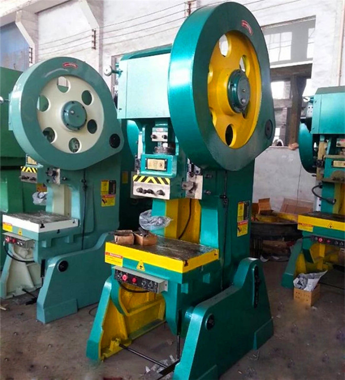 J23 Series 10 Ton Pneumatic Power Press Aluminium Lid Punching Machine J23 sērijas 10 tonnu pneimatiskās jaudas preses alumīnija vāka caurumošanas mašīna